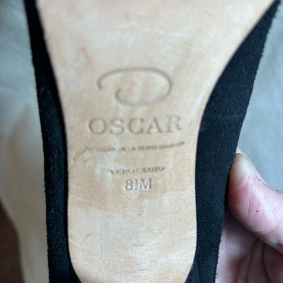 OSCAR DE LA RENTA Sz 8.5 Beaded Toe Cap Classic Festive Pump Designer Shoes - Picture 10 of 10